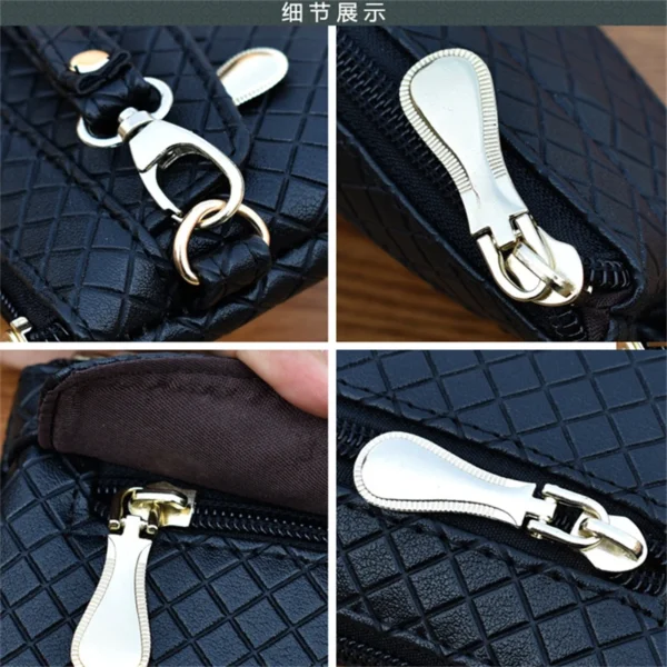Women Wallet Clutch Plaid Zipper Organizer Purse Long Key Coin Bag Casual Female Wallet Ladies Leather Money Bag - 图片 6