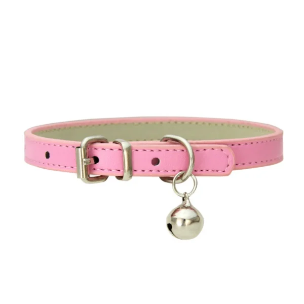 Pu Leather Japanese Bell Cat Collar High Quality Soft Leather Pet Traction Skin Friendly Puppy Collars Outdoor Kitten Supplies - 图片 16