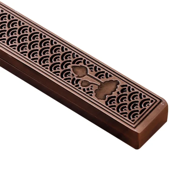 Zinc Alloy Chinese Incense Burner Holder Box 23.3x3.3x1.8cm Incense Rack for Yoga SPA Meditation Accessory Multipurpose Sturdy - 图片 5