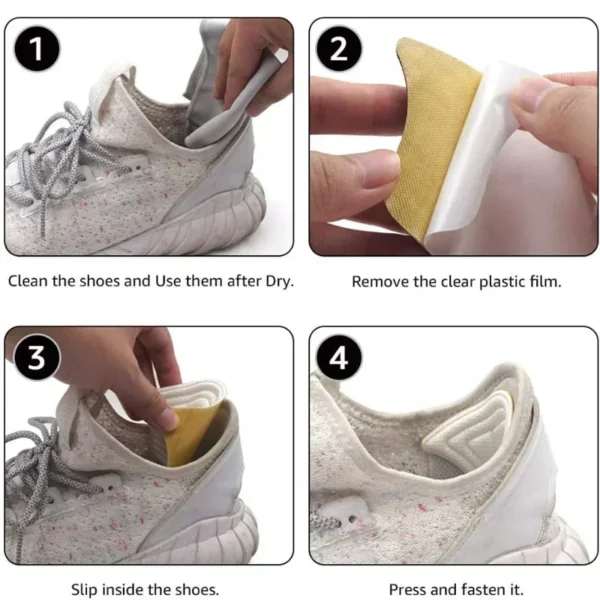 Shoe Heel Sticker Insoles for Sneakers Running Shoes Patch Size Reducer Heel Pads Liner Grips Pain Relief Inserts Protector Pad - Image 4