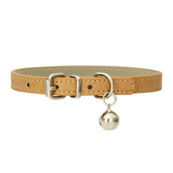 Pu Leather Japanese Bell Cat Collar High Quality Soft Leather Pet Traction Skin Friendly Puppy Collars Outdoor Kitten Supplies - 图片 5