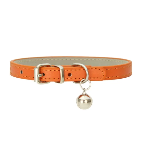 Pu Leather Japanese Bell Cat Collar High Quality Soft Leather Pet Traction Skin Friendly Puppy Collars Outdoor Kitten Supplies - 图片 17