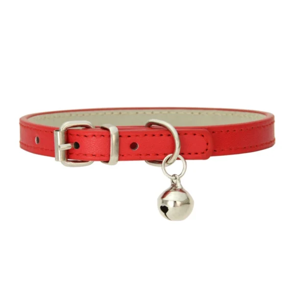 Pu Leather Japanese Bell Cat Collar High Quality Soft Leather Pet Traction Skin Friendly Puppy Collars Outdoor Kitten Supplies - 图片 10