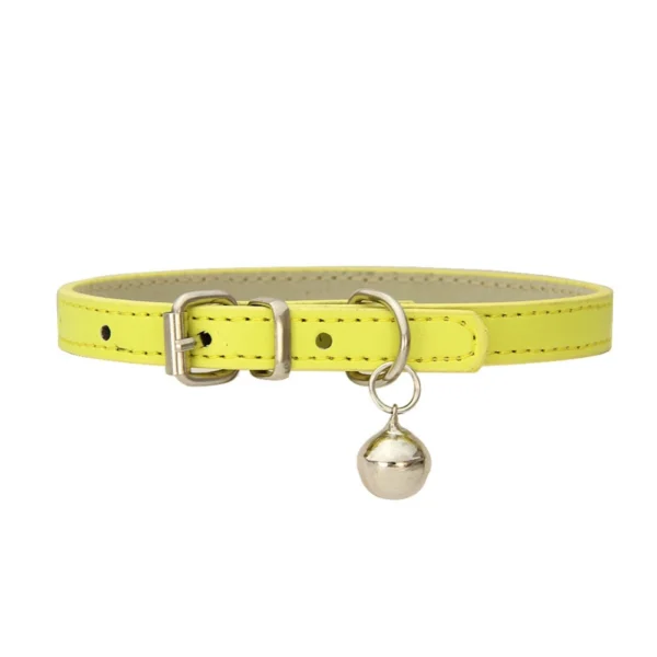 Pu Leather Japanese Bell Cat Collar High Quality Soft Leather Pet Traction Skin Friendly Puppy Collars Outdoor Kitten Supplies - 图片 7