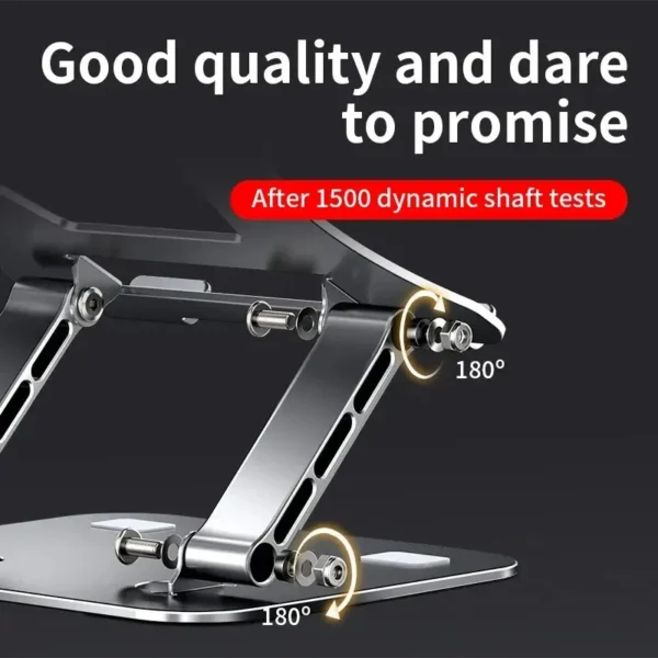 Aluminum Laptop Stand Desktop Lift Base Can Be Folded And Increased Singlelayer Adjustable Reading Stand Office Heat Dissipation - Image 5