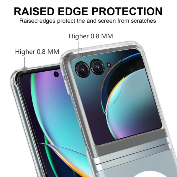 for Motorola Moto Razr 40 Ultra 40 Razr40 Case Magnetic for Magsafe Wireless Charge Cover Clear Hard Shockproof Shell Fundas - 图片 6