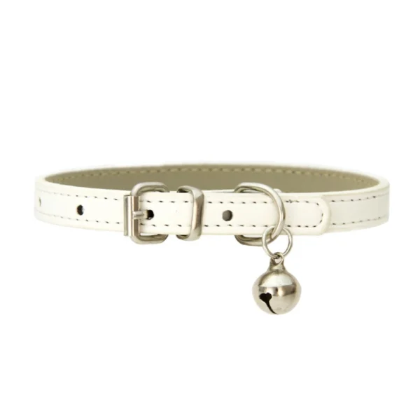 Pu Leather Japanese Bell Cat Collar High Quality Soft Leather Pet Traction Skin Friendly Puppy Collars Outdoor Kitten Supplies - 图片 8
