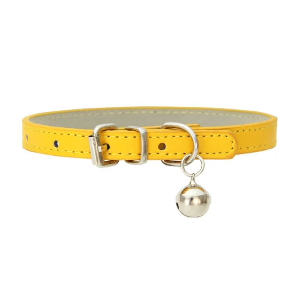 Pu Leather Japanese Bell Cat Collar High Quality Soft Leather Pet Traction Skin Friendly Puppy Collars Outdoor Kitten Supplies - 图片 12