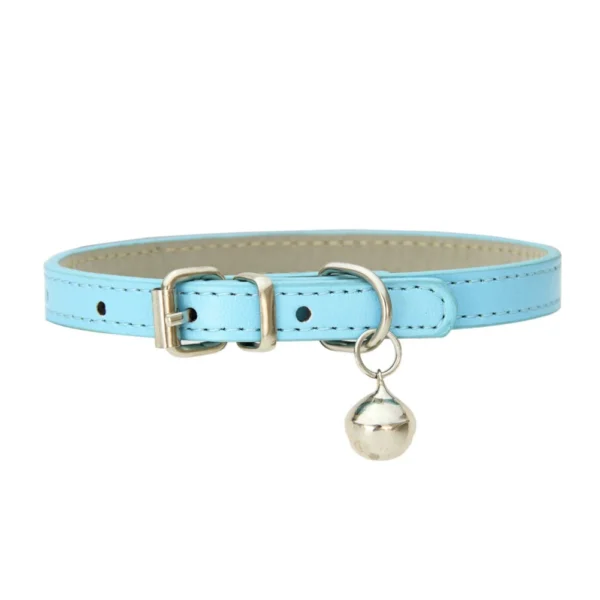 Pu Leather Japanese Bell Cat Collar High Quality Soft Leather Pet Traction Skin Friendly Puppy Collars Outdoor Kitten Supplies - 图片 9