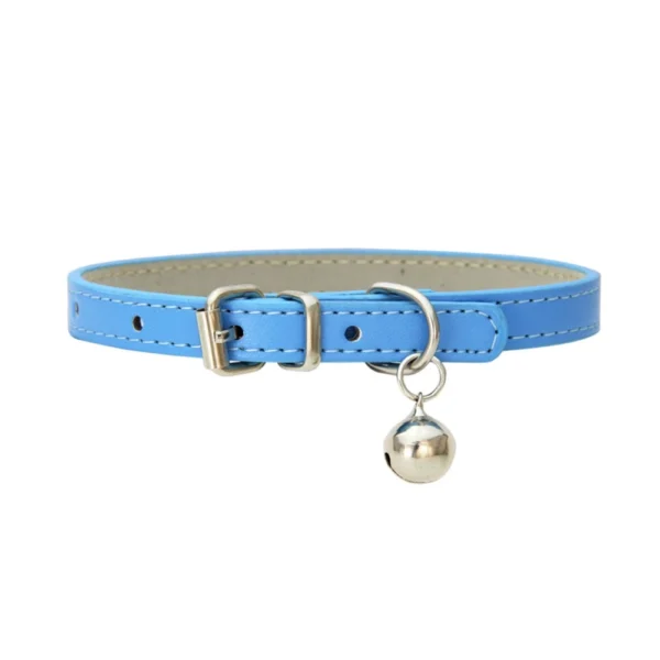 Pu Leather Japanese Bell Cat Collar High Quality Soft Leather Pet Traction Skin Friendly Puppy Collars Outdoor Kitten Supplies - 图片 13
