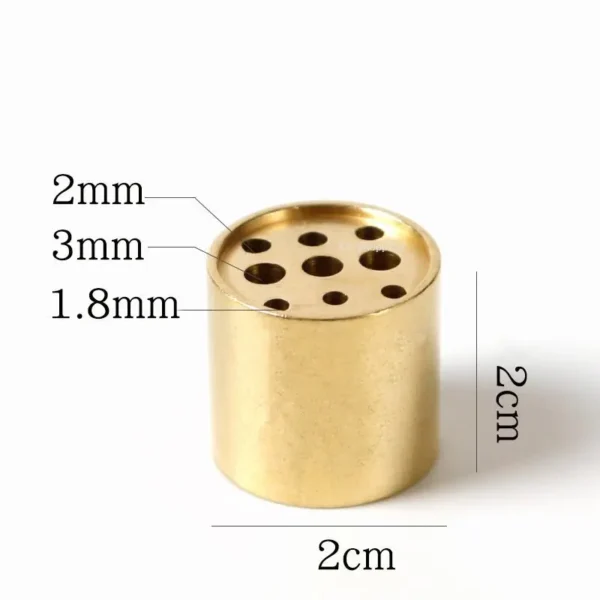 Pure Copper Porous Incense Holder DIY Home Incense Burner Japanese Incense Tray Creative Zen Pure Copper Incense Holder - 图片 4