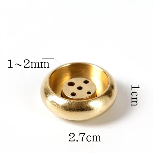 Pure Copper Porous Incense Holder DIY Home Incense Burner Japanese Incense Tray Creative Zen Pure Copper Incense Holder - 图片 8